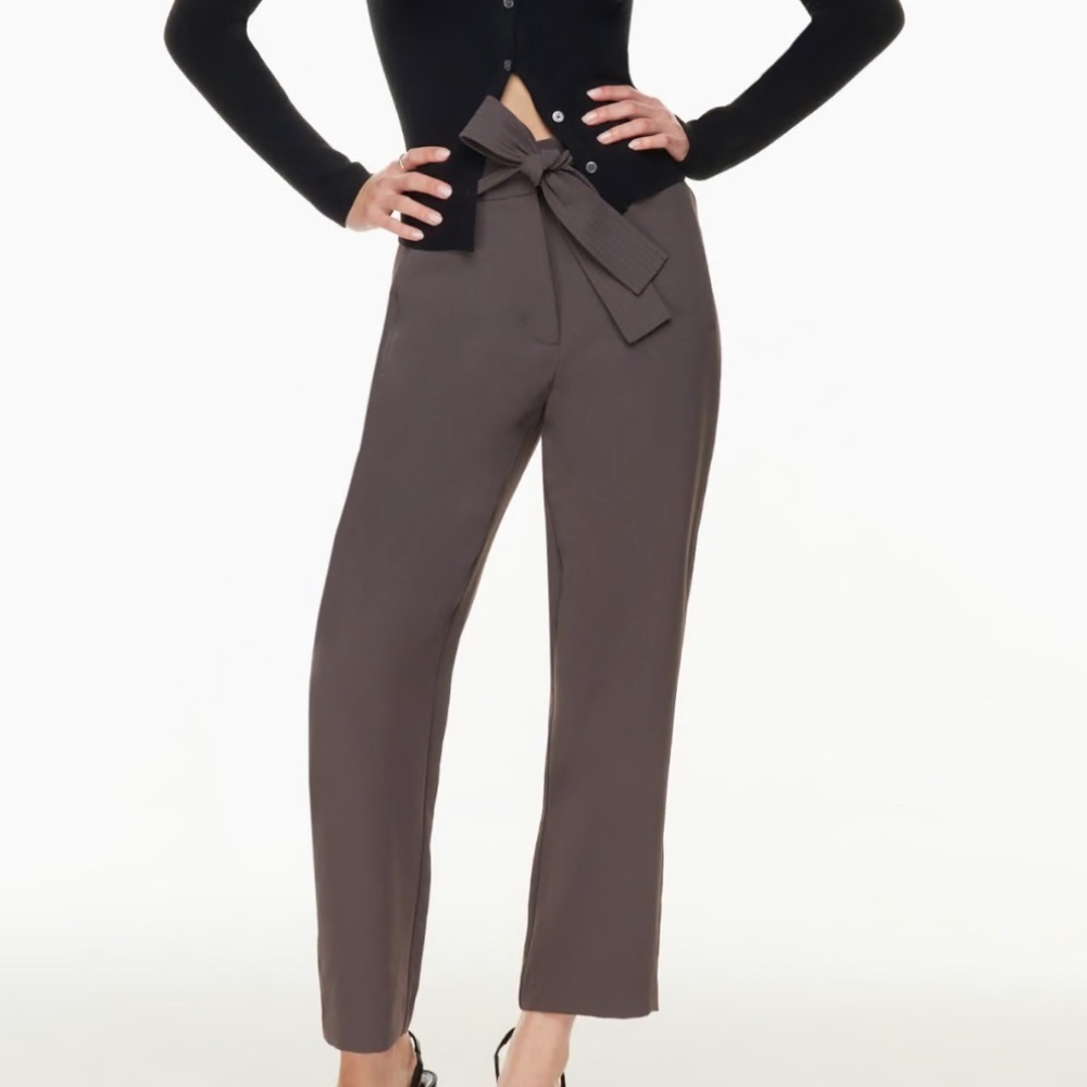 Aritzia Wilfred Peppercorn Grey The-Front-R Pants
